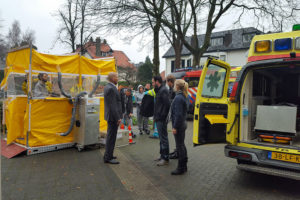 Opnames Moordvrouw met decontaminatie unit van IMG Europe