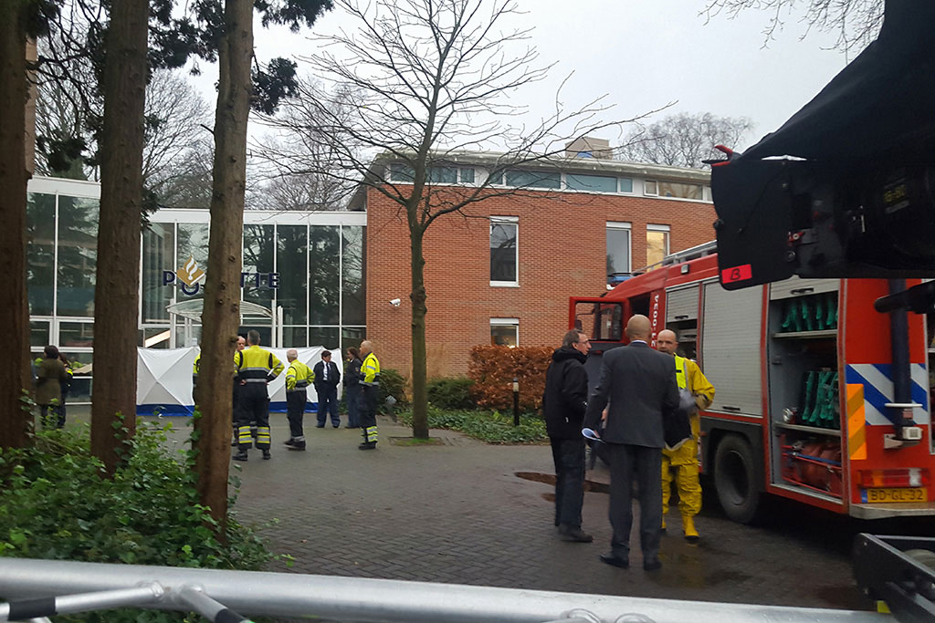 Opnames Moordvrouw met decontaminatie unit van IMG Europe